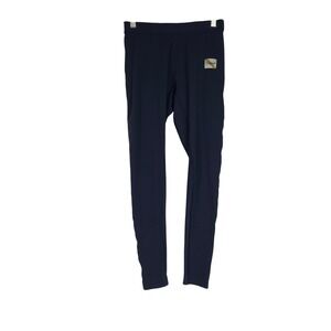 Tracksmith Womens Navy Blue Full Length Running Leggings Tights Size S Small